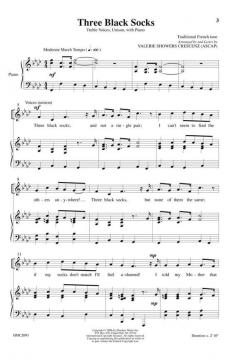 Three Black Socks von Valerie J. Crescenz 