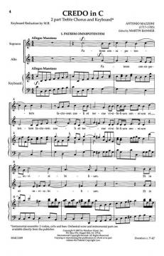 Credo In C von M. Banner 