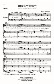 This Is The Day von Nathalie Sleeth 