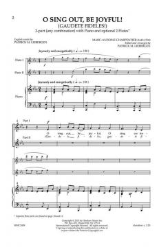 O Sing Out, Be Joyful! (Gaudete Fideles) von Marc-Antoine Charpentier 