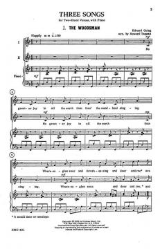 Three Songs von Edvard Grieg 