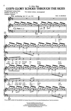 God's Glory Echoes Through The Skies von Hal H. Hopson 