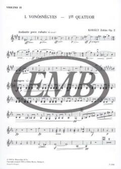 String Quartet No. 1 von Zoltan Kodaly 