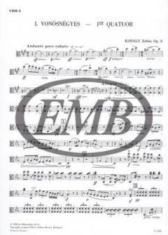String Quartet No. 1 von Zoltan Kodaly 