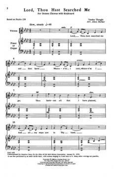 Lord, Thou Hast Searched Me 