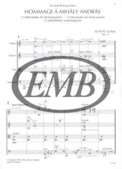 Hommage a András Mihály von György Kurtag 