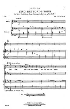 Sing The Lord's Song von Natalie Sleeth 