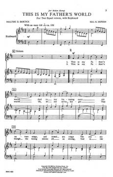 This Is My Father's World von Hal H. Hopson 