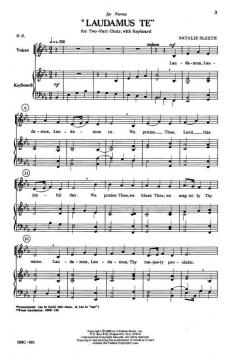 Laudamus Te von Nathalie Sleeth 