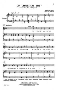 On Christmas Day von Nathalie Sleeth 