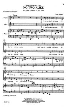 No Two Alike von Knut Nystedt 