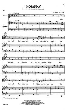 Hosanna von Nathalie Sleeth 