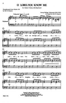 O Lord, You Know Me von Georg Philipp Telemann 