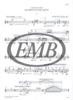 String Quartet No. 1 von György Kurtag 