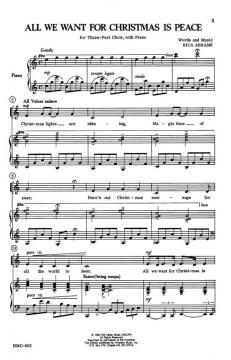 All We Want For Christmas Is Peace von Rita Abrams 