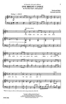 One Bright Candle von Nathalie Sleeth 