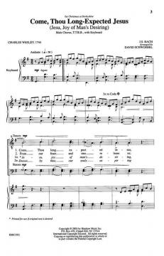Come, Thou Long Expected Jesus von Johann Sebastian Bach 