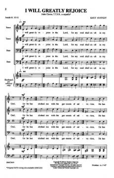 I Will Greatly Rejoice von Knut Nystedt 