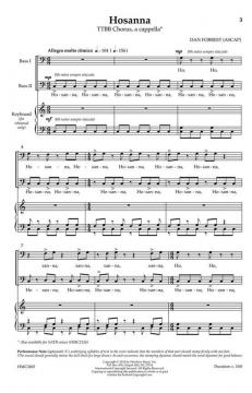 Hosanna (TTBB) von Dan Forrest 