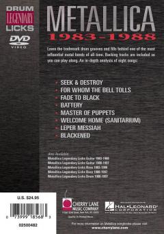 Metallica - Legendary Licks Drums 1983-1988 DVD von Nathan Kilen 