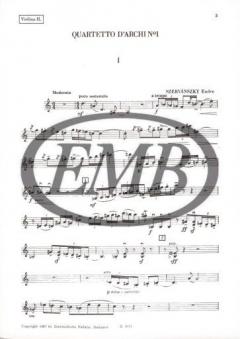 String Quartet No. 1 von Endre Szervansky 