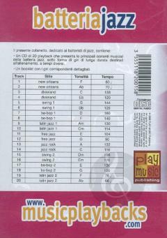 Music Playbacks CD: Battería Jazz (Italian) 