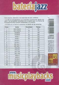Music Playbacks CD: Batería Jazz (Spanish) 