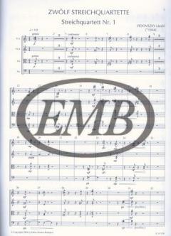 12 String Quartets von Laszlo Vidovszky 