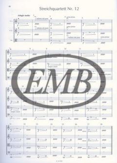 12 String Quartets von Laszlo Vidovszky 