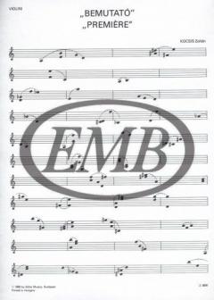 PremiÀre von Zoltan Kocsis 