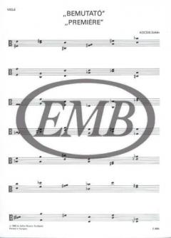 PremiÀre von Zoltan Kocsis 