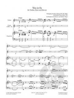 Trio in Es von Wolfgang Amadeus Mozart 