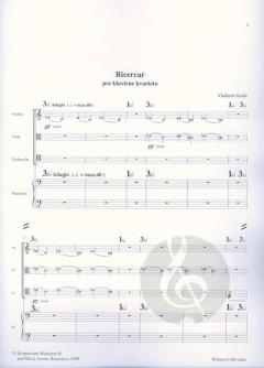Ricercar für Klavierquartett (Vladimir Godar) 