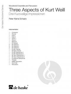 Three Aspects of Kurt Weill von Peter Kleine Schaars 