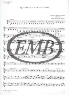 Tre quartetti No 1 (Giovanni Battista Gambaro) 