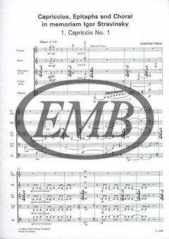Capriccios, Epitaphs and Choral (Miklos Csemiczky) 