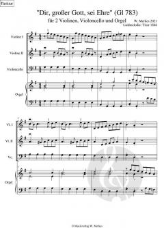 Dir, großer Gott, sei Ehre von Wolfgang Merkes 