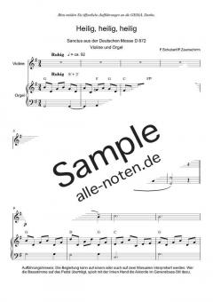 Zum Sanctus (Heilig, heilig) von Franz Schubert (Download) 