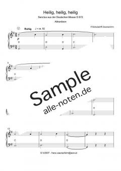 Zum Sanctus (Heilig, heilig) von Franz Schubert (Download) 