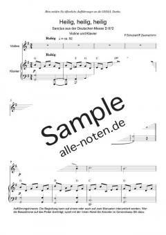 Zum Sanctus (Heilig, heilig) von Franz Schubert (Download) 