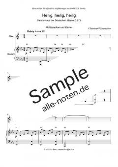 Zum Sanctus (Heilig, heilig) von Franz Schubert 