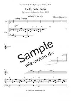 Zum Sanctus (Heilig, heilig) von Franz Schubert 