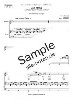 Ave Maria d1 - d2 von Franz Schubert (Download) 