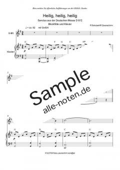 Zum Sanctus (Heilig, heilig) von Franz Schubert (Download) 