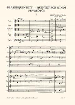 Wind Quintet (Endre Szervansky) 