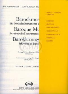 Barockmusik von Johann Sebastian Bach für Holzblasinstrumente und Horn im Alle Noten Shop kaufen