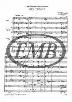 Divertimento per 8 fiati von Frigyes Hidas für Bläseroktett im Alle Noten Shop kaufen