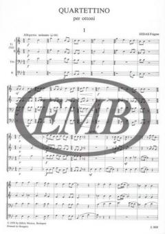 Quartettino For 2 trumpets And 2 trombones (Frigyes Hidas) 