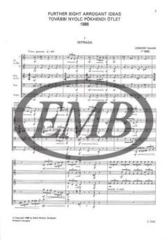 Further Eight Arrogant Ideas (Kamillo Lendvay) 