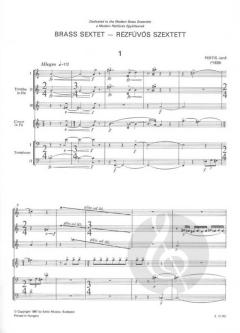 7-1 Brass Sextet (Bela Bartók) 
